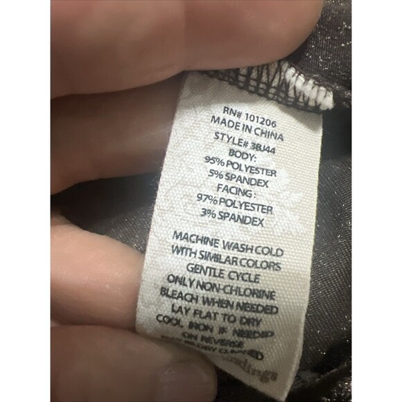 Soft Surroundings Velvet Womens Size PS Brown Collared Long Sleeve V-Neck Tunic - Picture 5 of 8